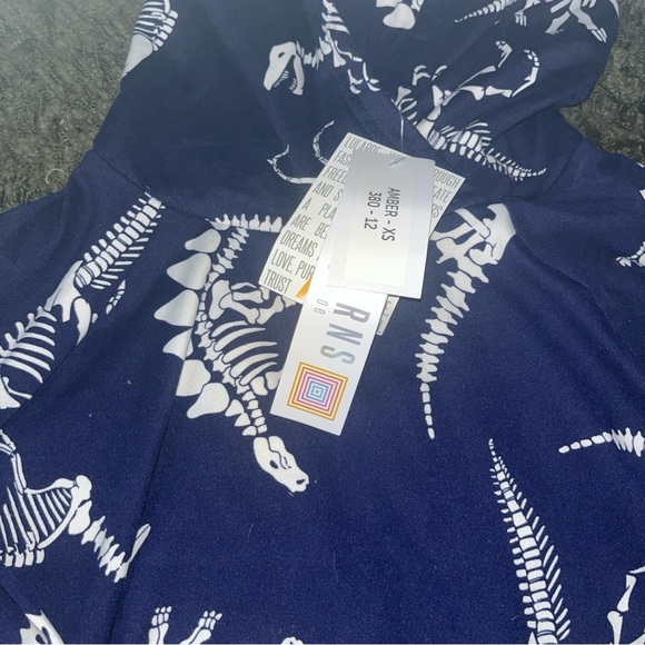 Rare Lularoe dinosaur bone amber size Xs NWT - Picture 3 of 3